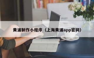 渭南黄浦制作小程序（上海黄浦app官网）